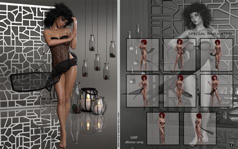 Dforce Only Potpourri Lingerie G8F 3D Figure Assets Nirvy