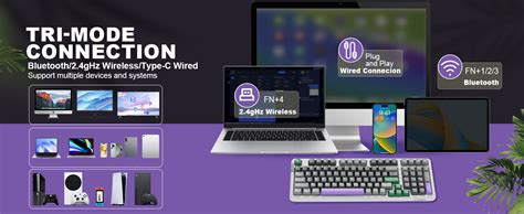 Amazon Yunzii B Wireless Mechanical Keyboard Hot Swappable Full Numpad Pre Lubed Creamy