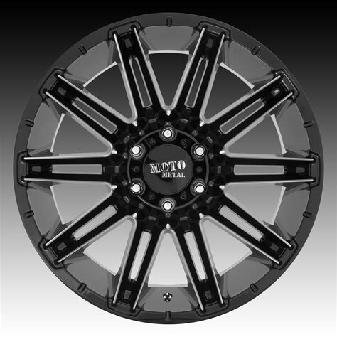 Moto Metal Mo Kraken Gloss Black Milled Custom Wheels Rims Mo