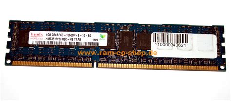 4 GB DDR3 RAM Registered ECC 2Rx8 PC3 10600R Hynix HMT351R7BFR8C H9