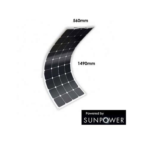 Panneau Solaire 140w Semi Flexible Cellules Sunpower Back Contact