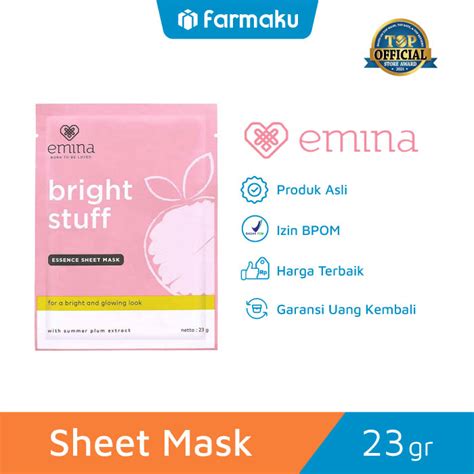 Emina Bright Stuff Essence Sheet Mask 23 G Farmaku