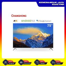 Promo Google TVChanghong 75 Inch Smart TV 4K UHD HDR10 TV U75F8T