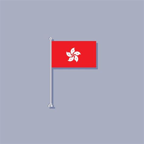 Illustration Of Hong Kong Flag Template Vector Art At Vecteezy