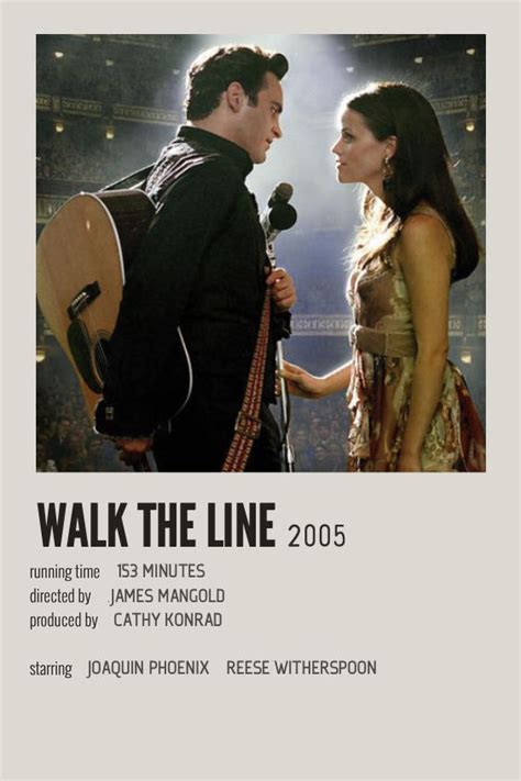 Walk The Line Movie Poster | Walk the line movie, Girly movies, Iconic ...