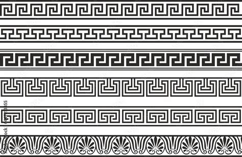 Vector Seamless Greek Classic Ornament Pattern For A Border And A Frame Ancient Greece And The