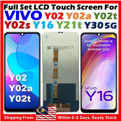 ORl NGS Brand Full Set LCD Touch Screen Compatible For VIVO Y02 Y02s