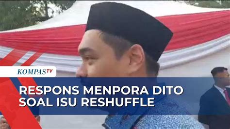 Menpora Dito Tanggapi Isu Reshuffle Usai Namanya Disebut Dalam Kasus