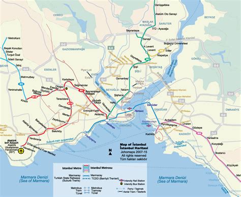 Metro Map of Istanbul - JohoMaps