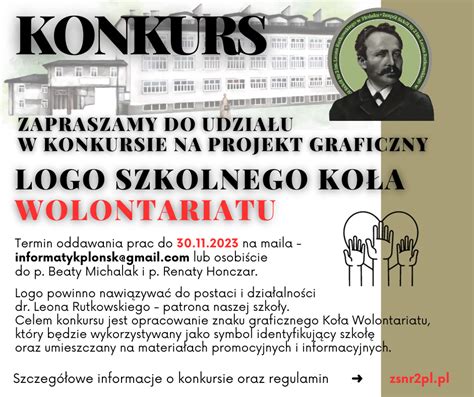 Konkurs Na Logo Wolontariatu Zesp Szk Nr Im Leona Rutkowskiego