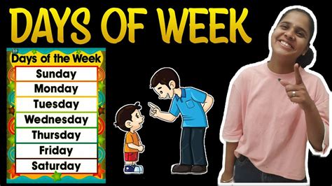 Week Name Sunday Monday Days Of Week Days Name In Hindi And