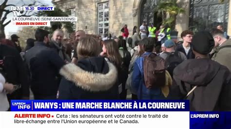 La Courneuve la marche blanche en hommage à Wanys a débuté