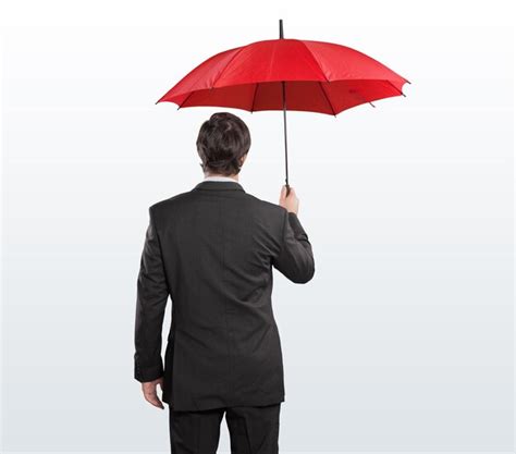 Premium Photo Business Man Holding Umbrella