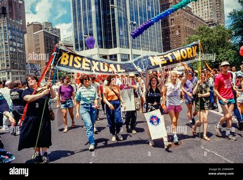 New York City Ny Usa Lgbtqi Activists Crowd Gay Pride Aids