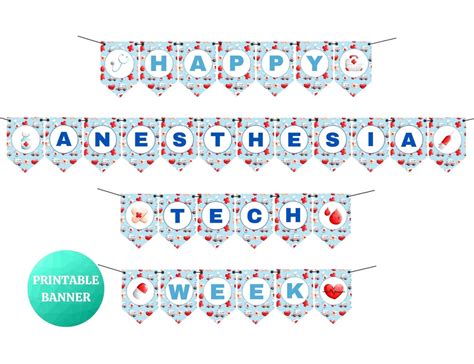 Happy Anesthesia Tech Week Banner Anesthesia Tech Appreciation Week