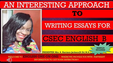 Csec English B Sample Essay