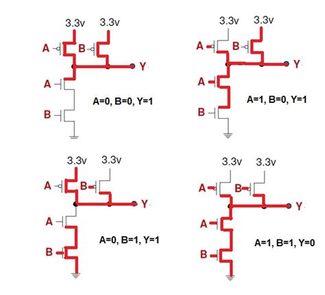 Nand Gate Transistor Schematic