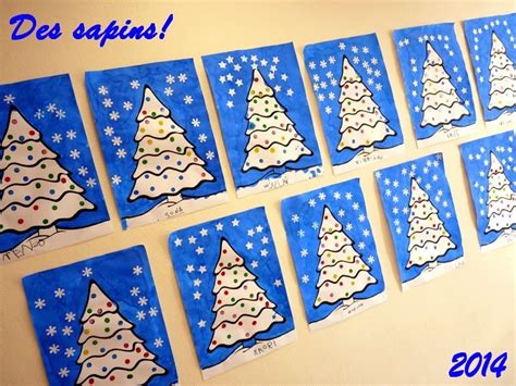 Le Journal De Chrys Les Sapins Des Moyens Deco Noel Maternelle