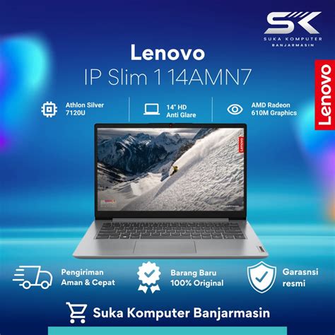 Jual Lenovo Ideapad Slim 1 14amn7athlon Silver 7120u8gb256gb Ssdw11