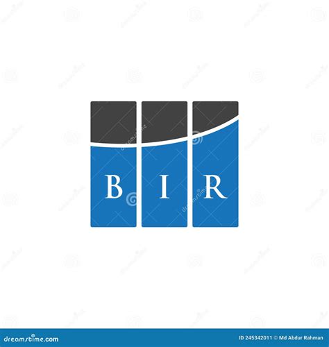 Bir Letter Logo Design On Black Background Bir Creative Initials