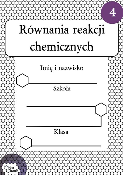 Karty Pracy Klasa 7 Chemia Reakcje Chemiczne I Obliczenia