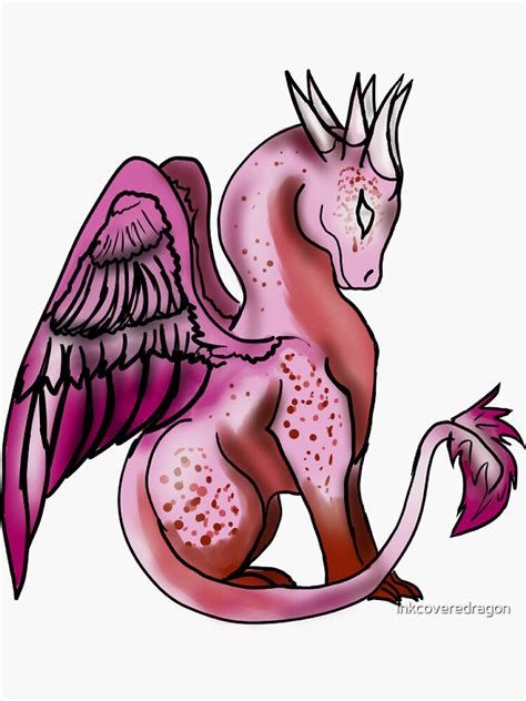 Lesbian Pride Dragon Sticker For Sale By Inkcoveredragon Redbubble