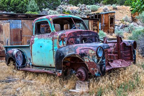 Last Stop Last Stop Rusty Old Truck Osceola Nevada James Marvin