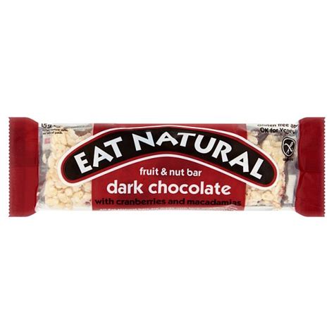 Eat Natural Fruit Nut Bar Dark Chocolate With Cranberries And