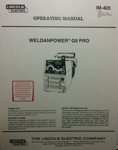 Lincoln Weldanpower G Pro Dc Gas Welder Onan Owner Parts