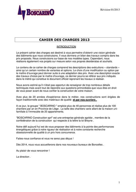 Cahier Des Charges Construction Maison Pdf Ventana Blog