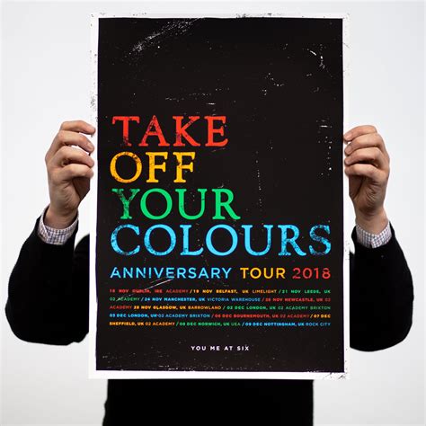 You Me At Six tour posters.