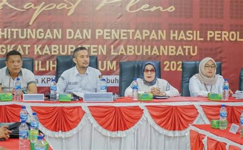 Plt Bupati Labuhanbatu Hadiri Rapat Pleno Terbuka Rekapitulasi Hasil