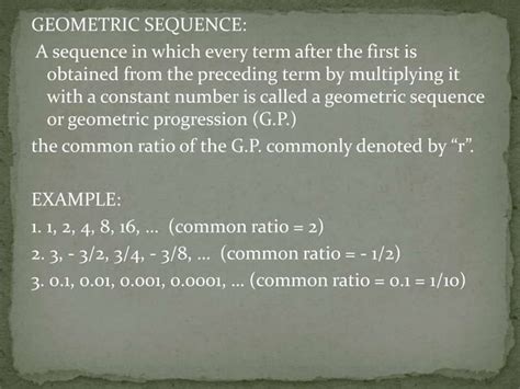 Arithmetic vs Geometric Series and Sequence | PPTX