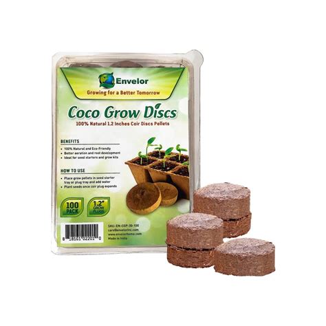 Envelor Coco Coir Seed Starter Pods Coir Plants Seed Starting Pellets