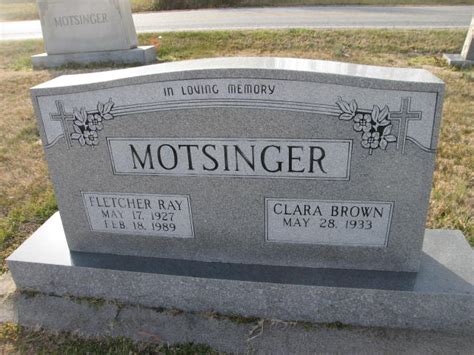 Fletcher Ray Motsinger 1927 1989 Find A Grave Memorial