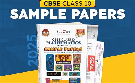 Educart Cbse Mathematics Standard Class 10 Sample Papers 2024 25 With