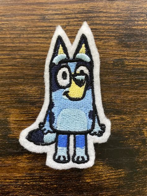 Bluey Embroidered Iron On Patch Etsy