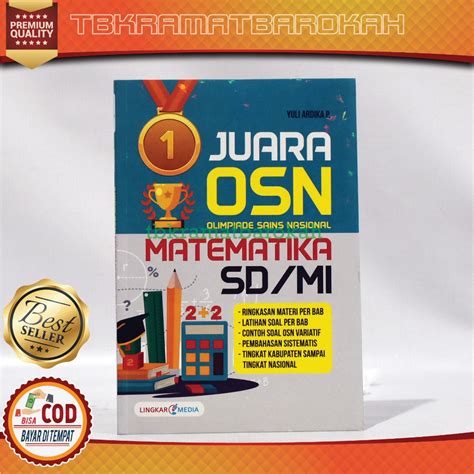 Jual Buku Juara Osn Olimpiade Sains Nasional Matematika Untuk Sd Dan Mi