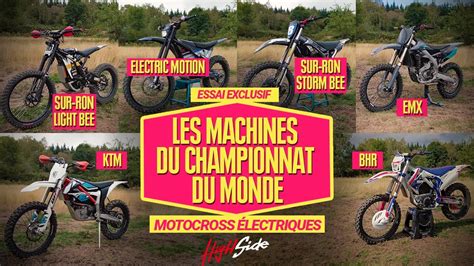 Essai Exclusif Les motocross électriques du championnat du monde