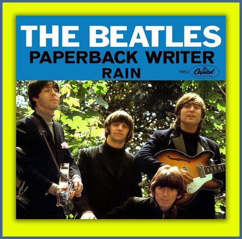 THE BEATLES Paperback Writer B W Rain Capitol Fantasy 45 Picture Sleeve