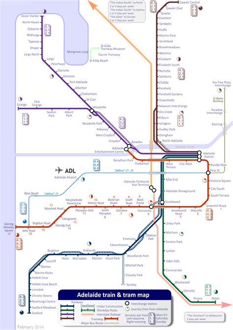 Adelaide Train Map