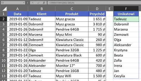 Kurs Excel Cz 8 Nowe Funkcje Tablicowe