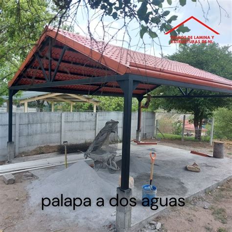 Palapa A Dos Aguas En Galvateja Techos De Casas Modelos De Casas