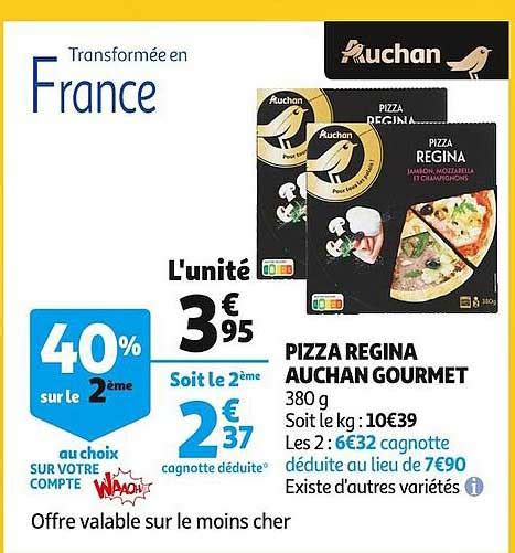 Promo Pizza Regina Auchan Gourmet Chez Auchan Icatalogue Fr