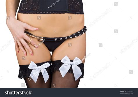 Beautiful Sexy Woman Black Lingerie Isolated Stock Photo Shutterstock