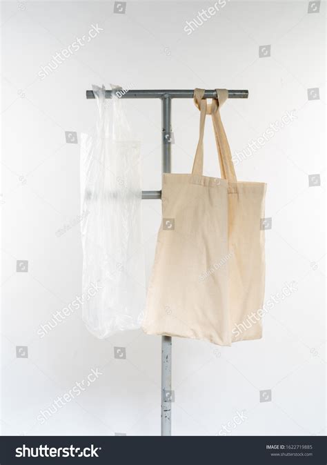 Plastic Bag Vs Eco Natural Reusable Stock Photo Shutterstock