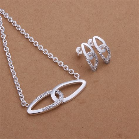 S399 Hot Sale Solid 925 Sterling Silver Jewelry Set Fashion Jewelry