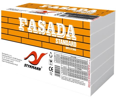 Styropian Fasada Styr EPS 045 STYRMANN Cena Za M3 Styropian EPS042 W