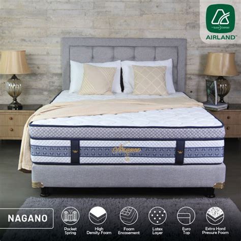 Jual Kasur Pocket Spring Bed Airland New Nagano Mattras Only Shopee