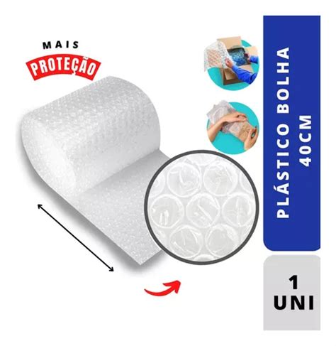 Plastico Bolha Protetor 40cm X 100m Ecommerce E Mudança Full MercadoLivre